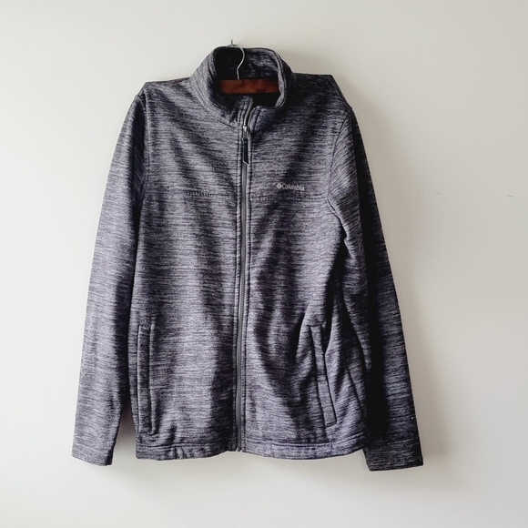 Men's Columbia gray‎ zip up sweater size M - Picture 1 of 6